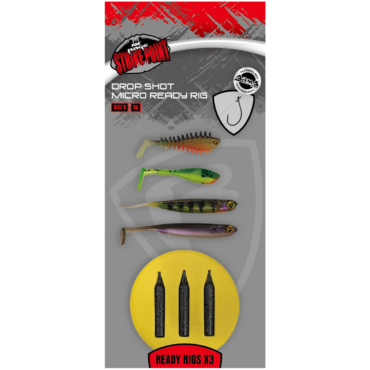 Fox Rage Drop Shot Micro Ready Rig Size 8 Fox Rage Drop Shot Micro Ready Rig Size 8