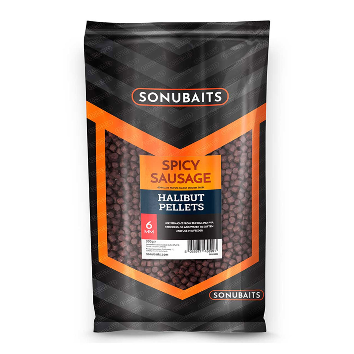 Sonubaits Spicy Sausage Halibut Pellets -  6 mm
