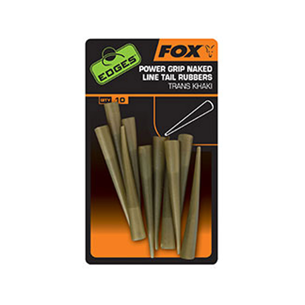 Fox EDGES™ Power Grip Naked Line Tail Rubbers