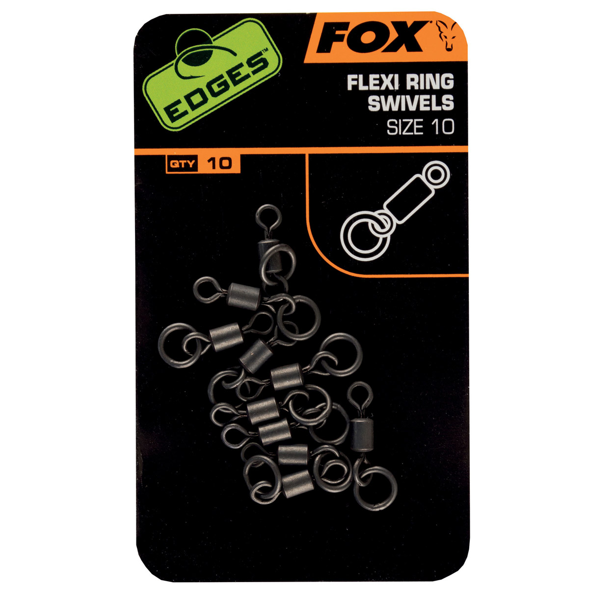 Fox EDGES™ Flexi Ring Swivel -  10