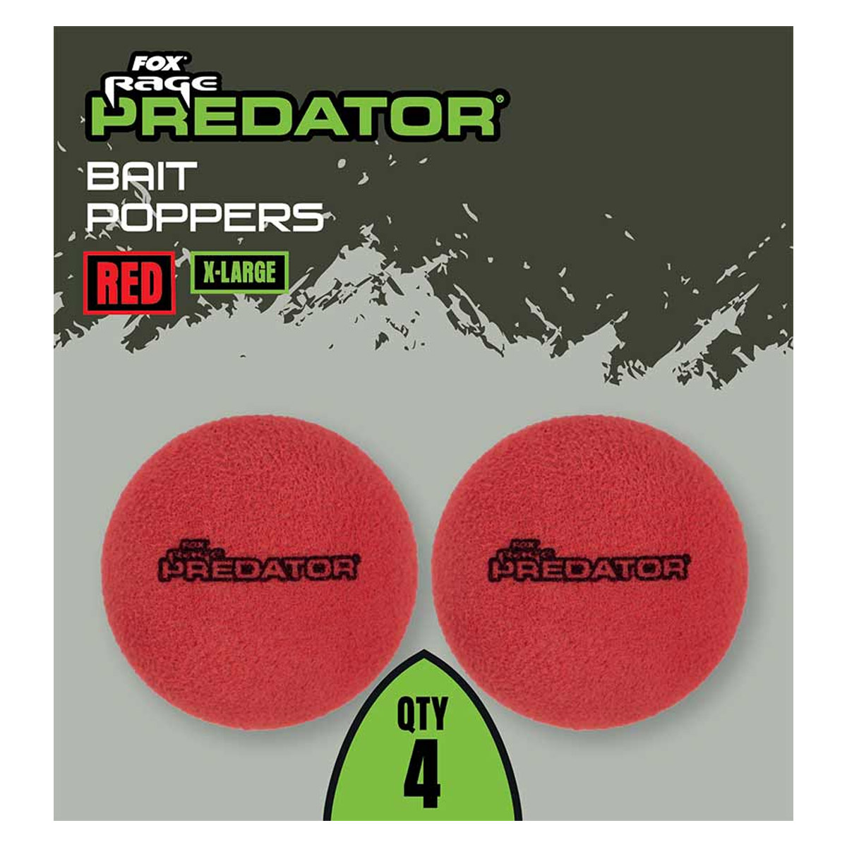 Fox Rage Predator Bait Poppers Red