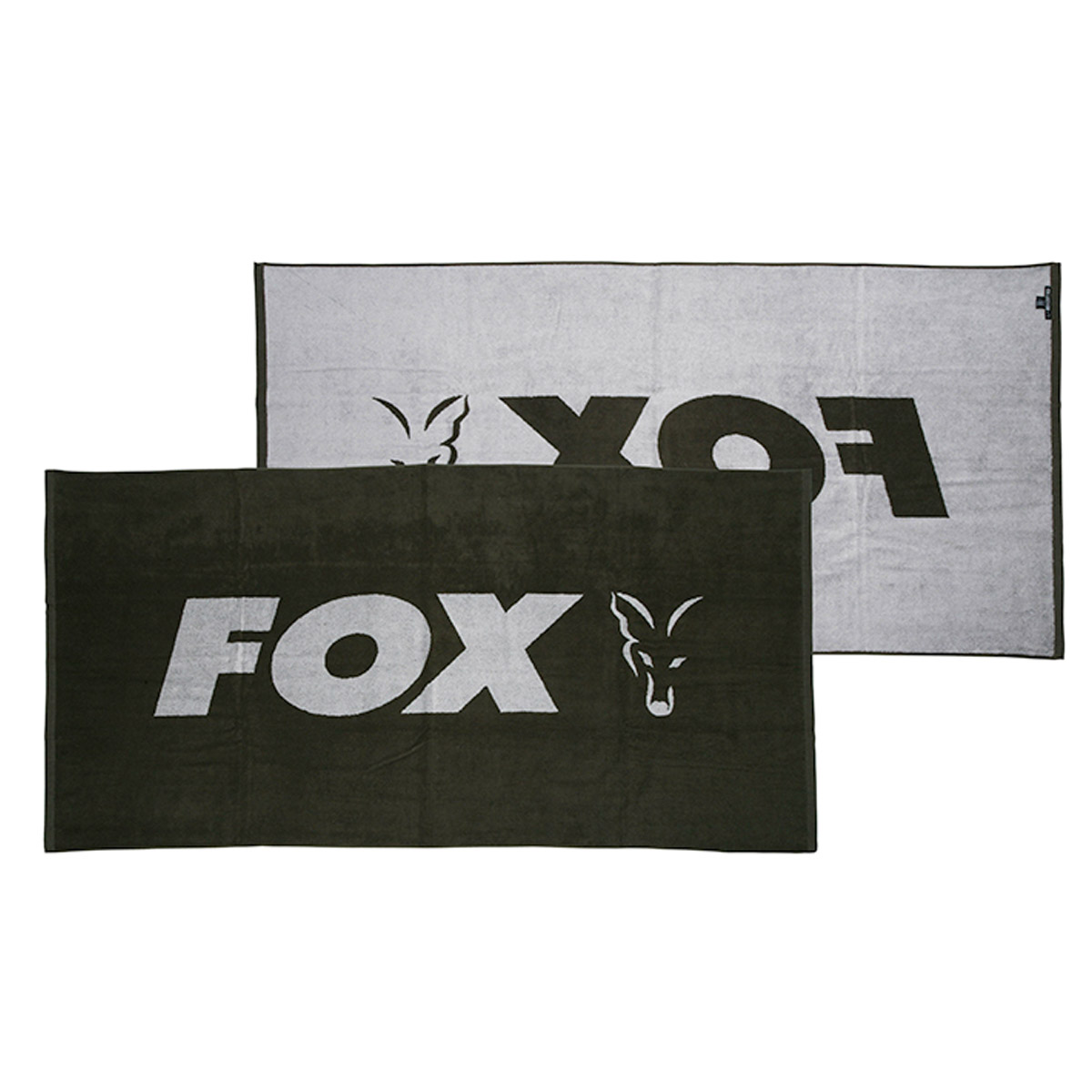 Fox Beach Towel Green & Silver