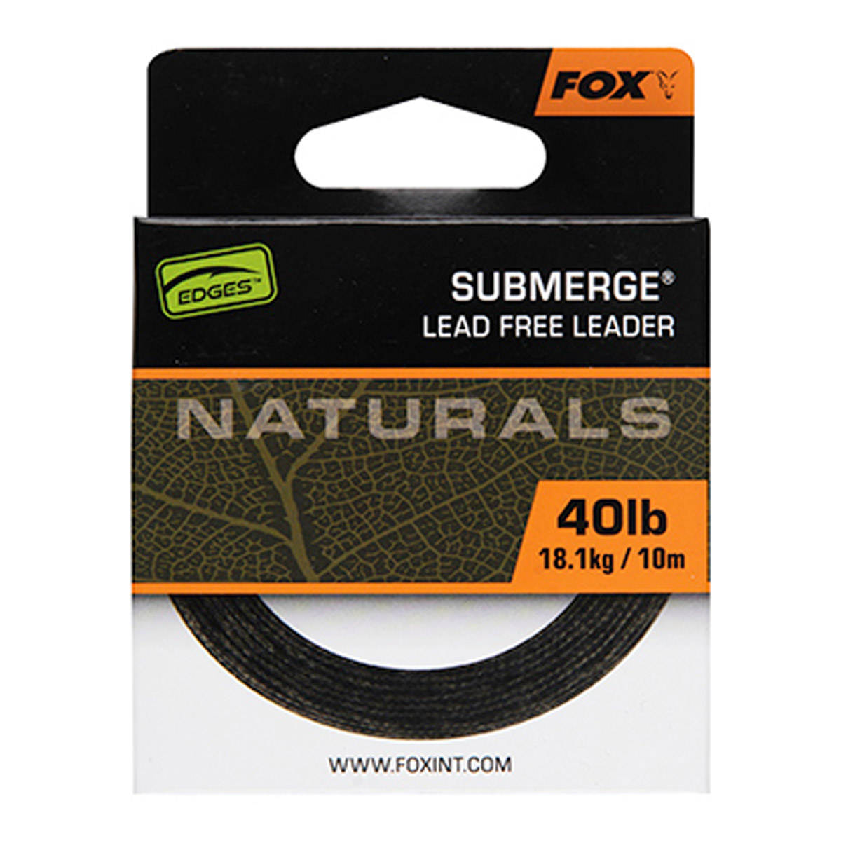 Fox Edges Naturals Submerge Leader -  40 lbs