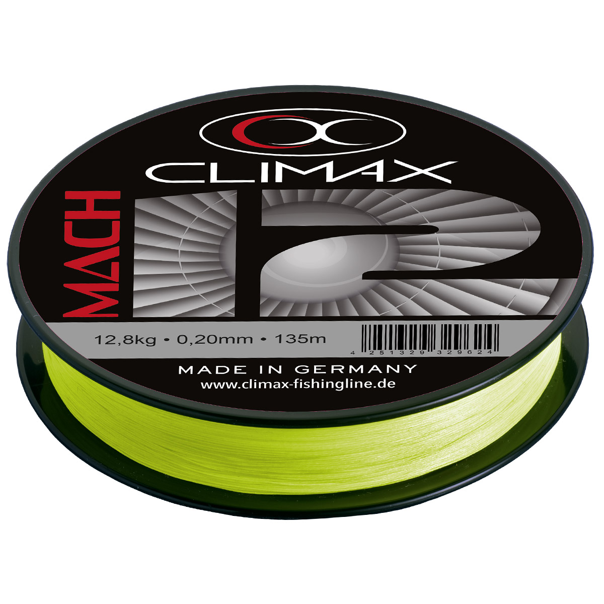 Climax Mach 12 Spiral Braid Fluo Yellow 135 Meter Climax Mach 12 Spiral Braid Fluo Yellow 135 Meter