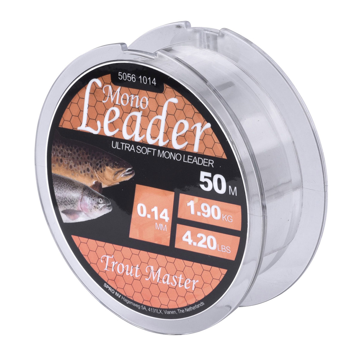 Spro Trout Master Mono Leader 50 Meter -  0.14 mm -  0.16 mm -  0.18 mm -  0.22 mm -  0.20 mm -  0.12 mm