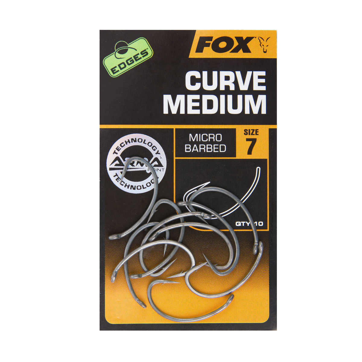 Fox EDGES™ Curve Shank Medium Hooks