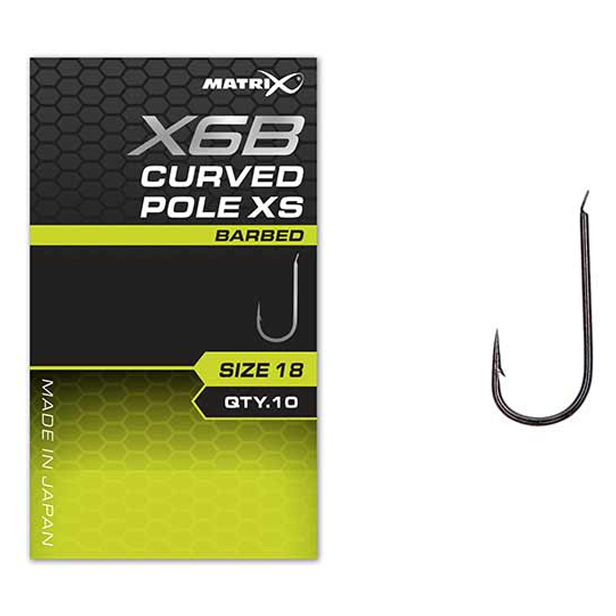 Matrix X6B Curved Pole Hooks - Barbed Spade