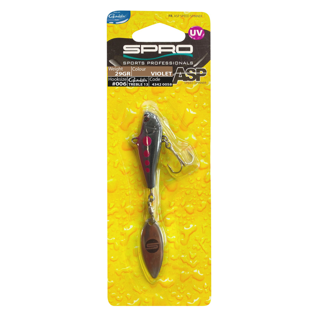 Spro Asp Speed Spinner UV 16 Gram 