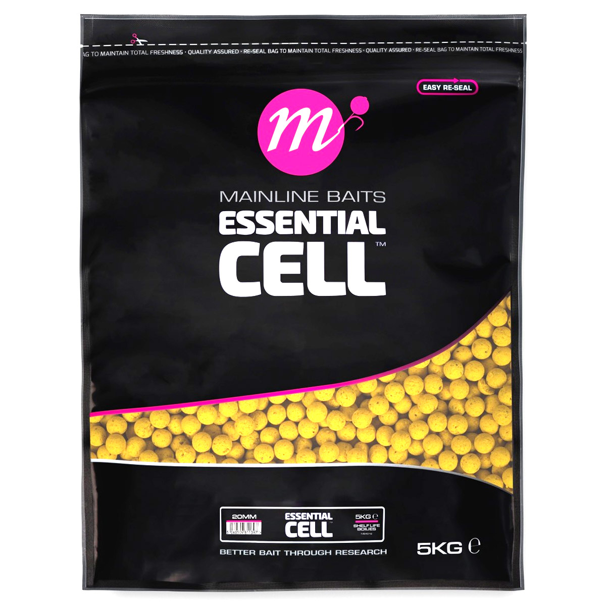 Mainline Shelf Life Boilies Essential Cell 5 KG -  20 mm