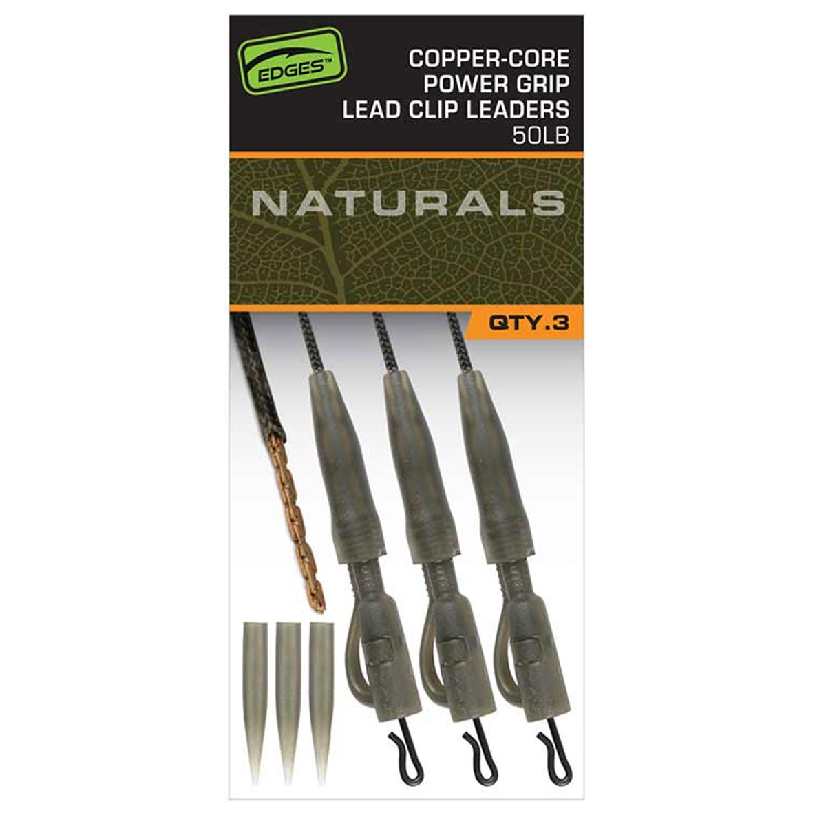 Fox Edges™ Naturals Copper Core Lead Clip Leaders