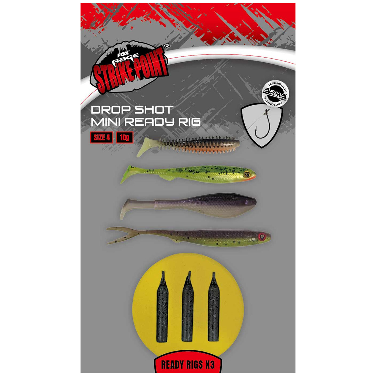 Fox Rage Drop Shot Mini Ready Rig Size 4 Fox Rage Drop Shot Mini Ready Rig Size 4