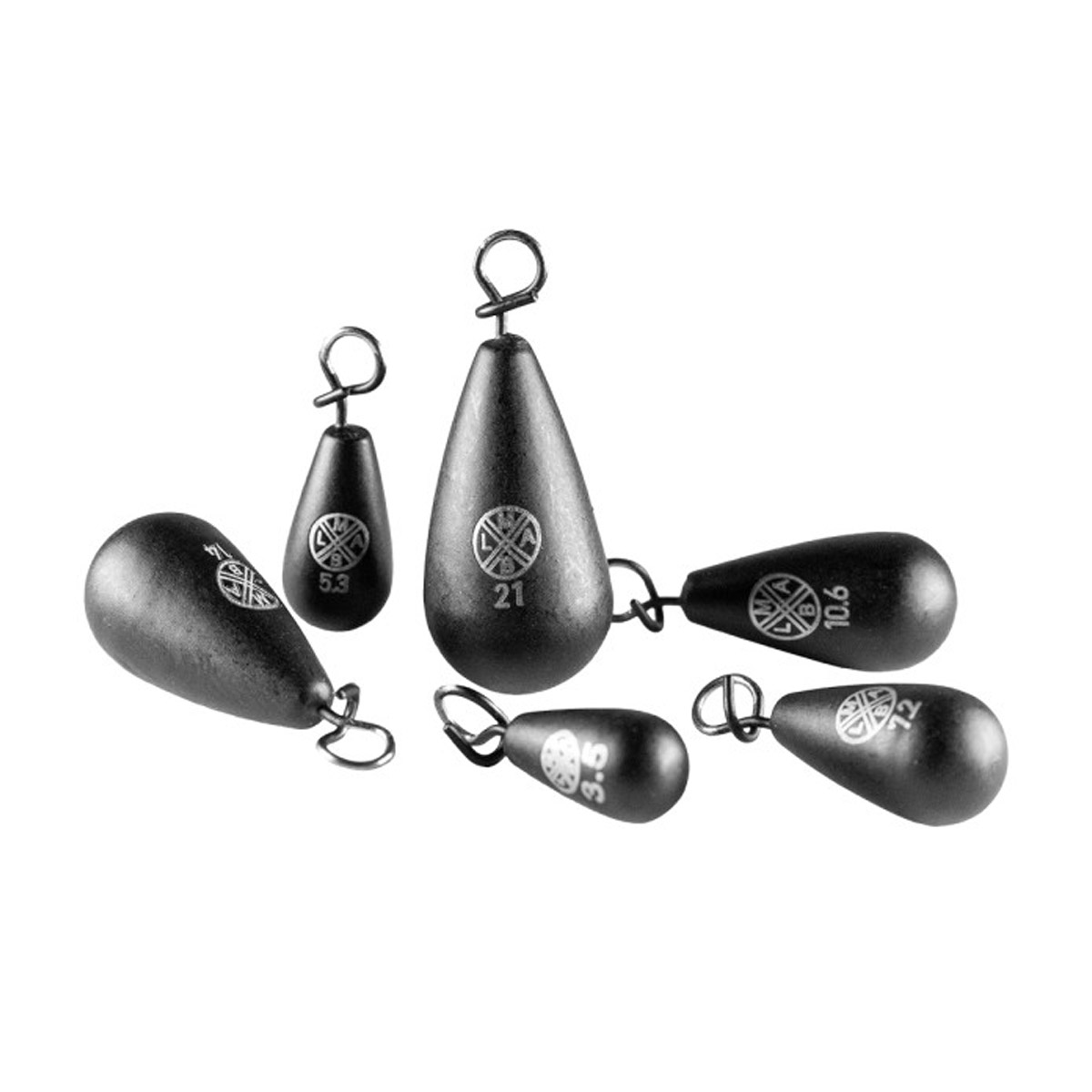 LMAB Tungsten Jika Sinker Matt Black