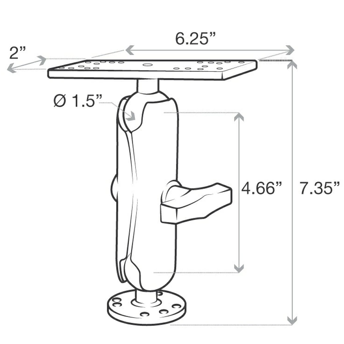 RAM Universal Electronic Mount