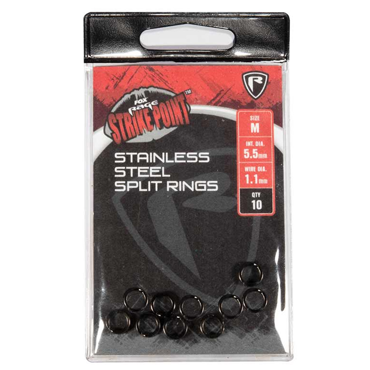 Fox Rage Strike Point Stainless Steel Split Rings