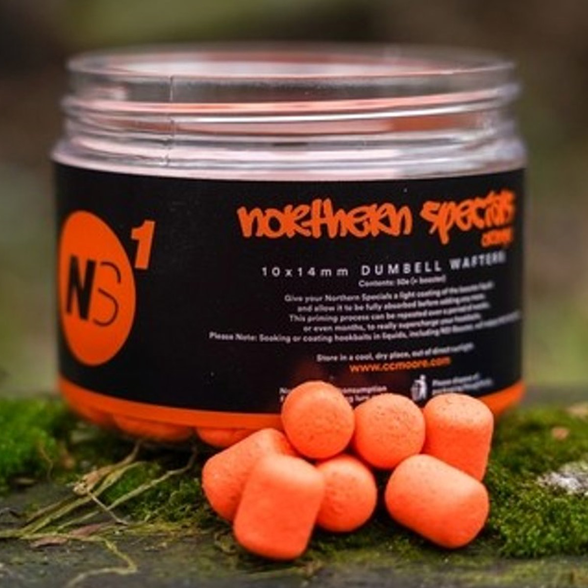 Cc Moore NS1 Dumbell Wafters Orange 10x14mm