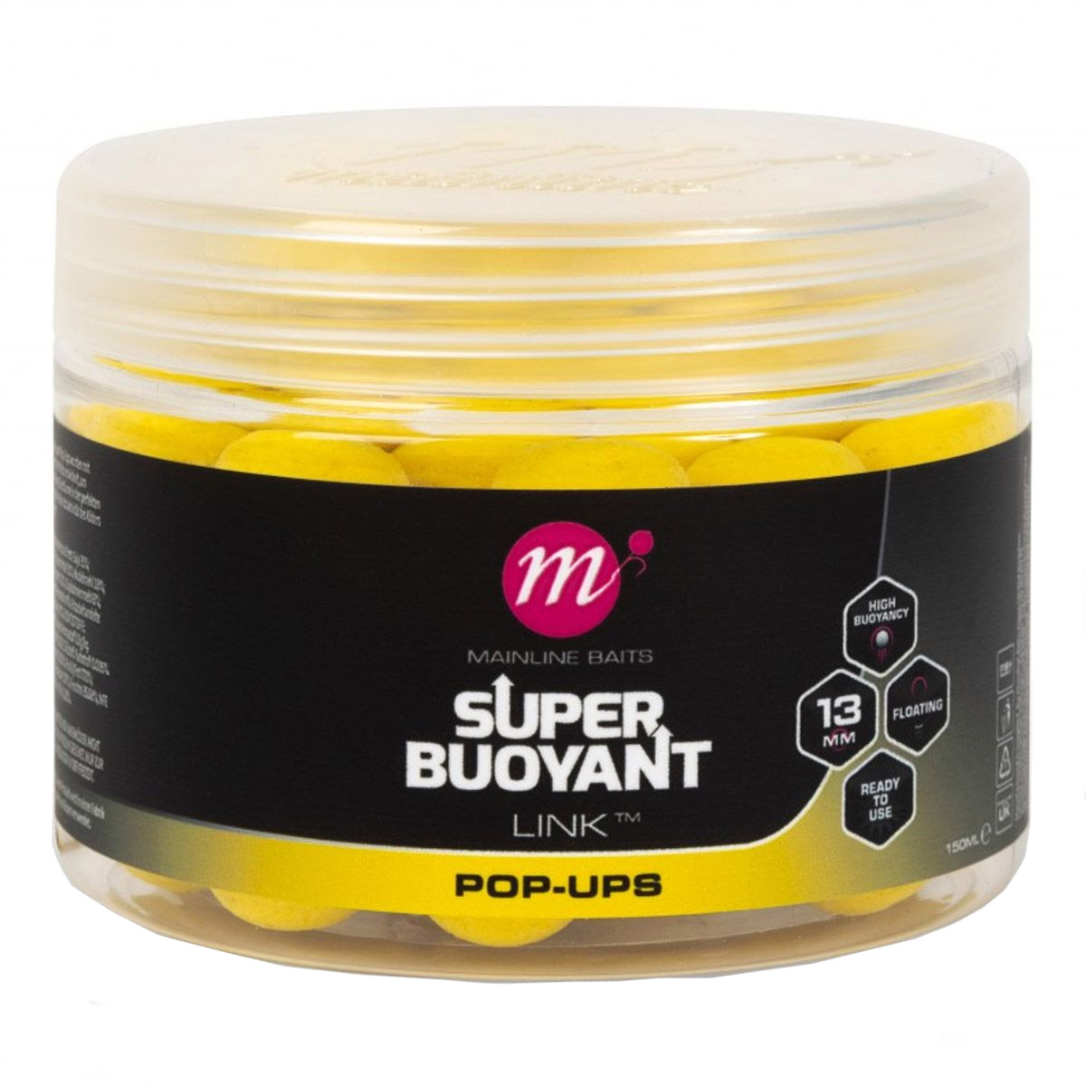 Mainline Super Buoyant Pop-Ups Yellow 13 MM