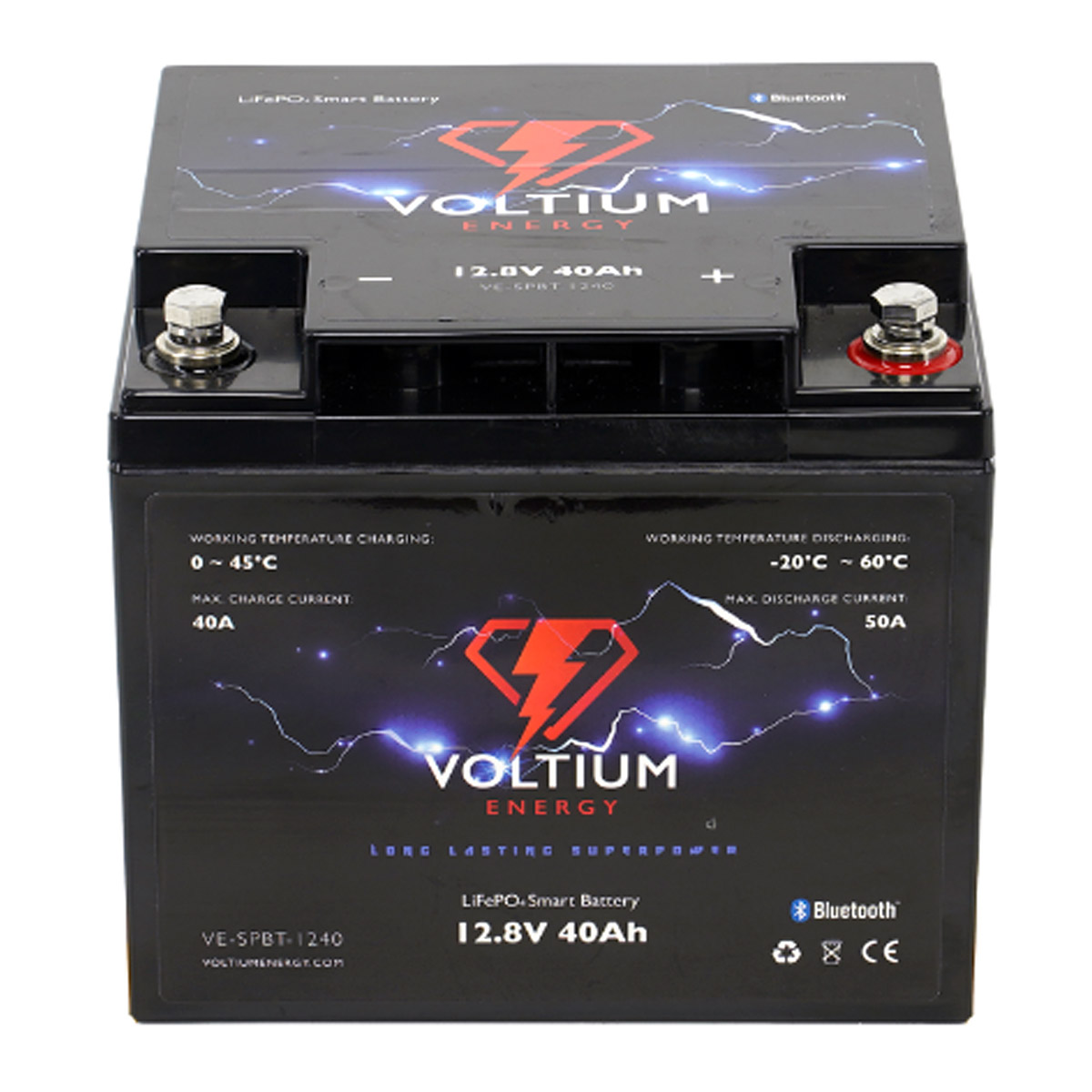 Voltium Energy® LifePO4 Smart Battery 12,8V 40 Ah