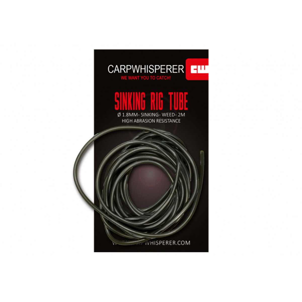 Carp Whisperer - Sinking Rig Tube - 2 mtr -  Weed