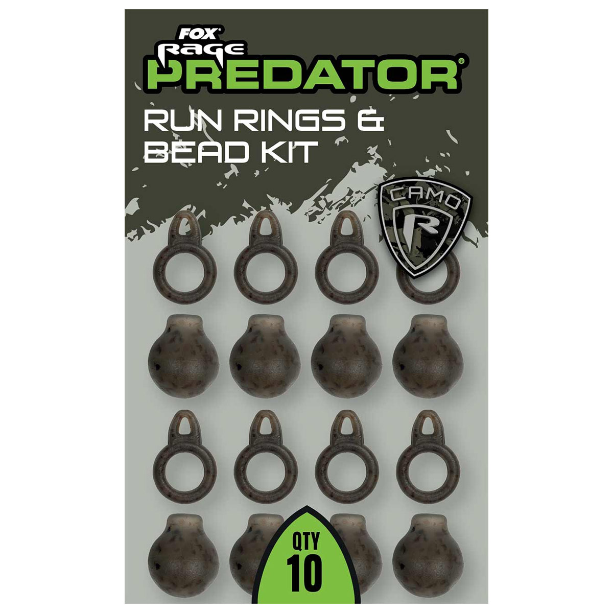 Fox Rage Predator Camo Run Rings & Bead Kit