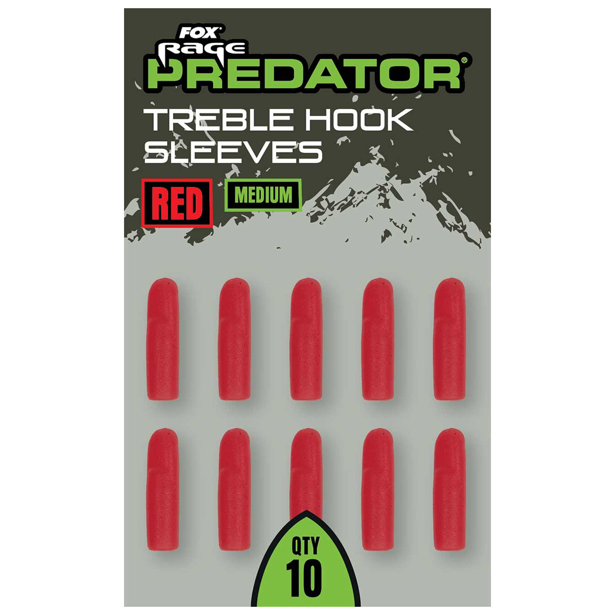 Fox Rage Predator Red Treble Hook Sleeves