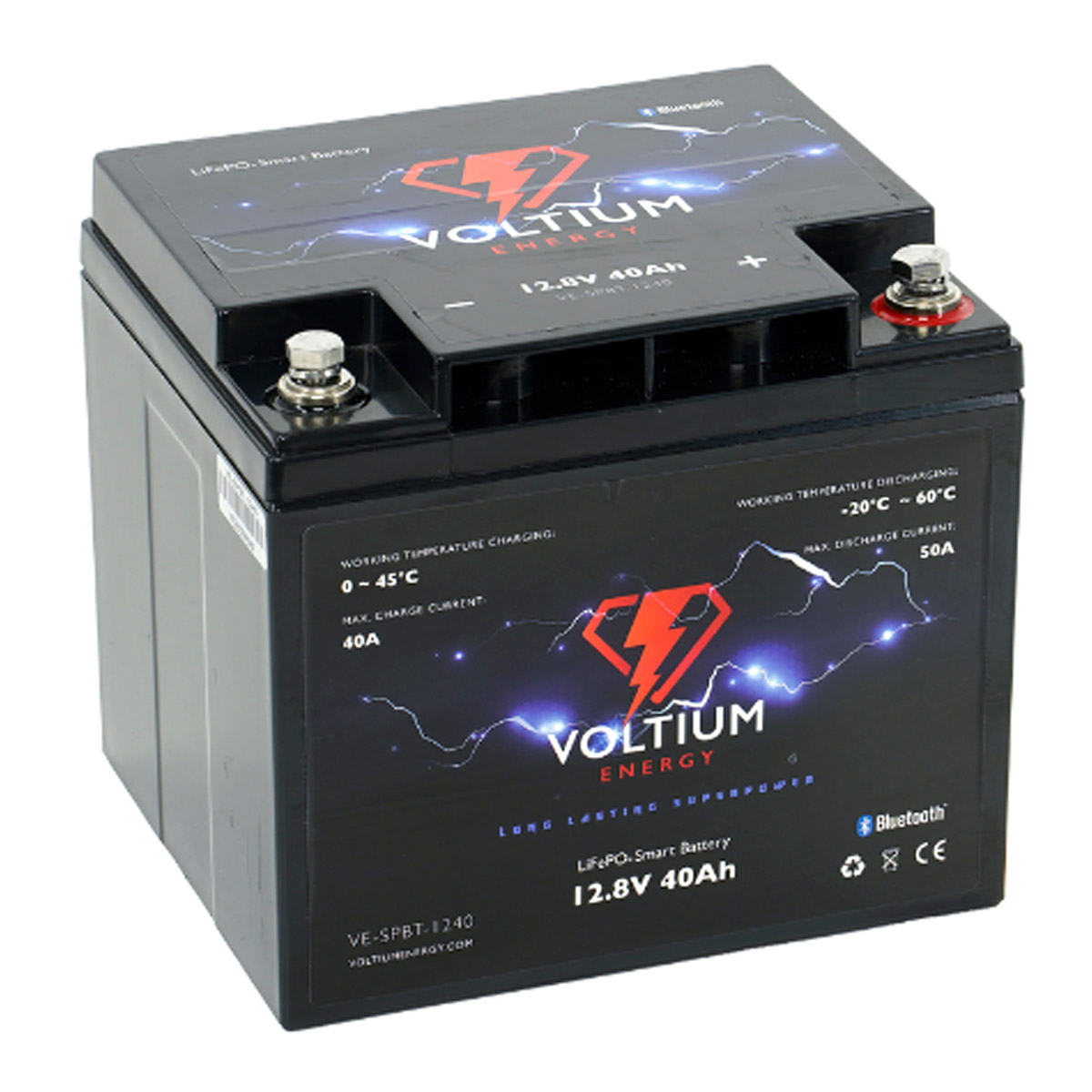 Voltium Energy® LifePO4 Smart Battery 12,8V 40 Ah