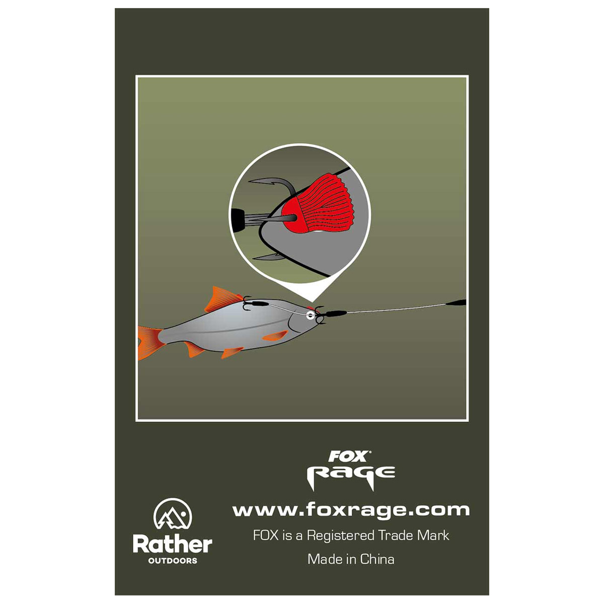 Fox Rage Predator Bait Fins - Red