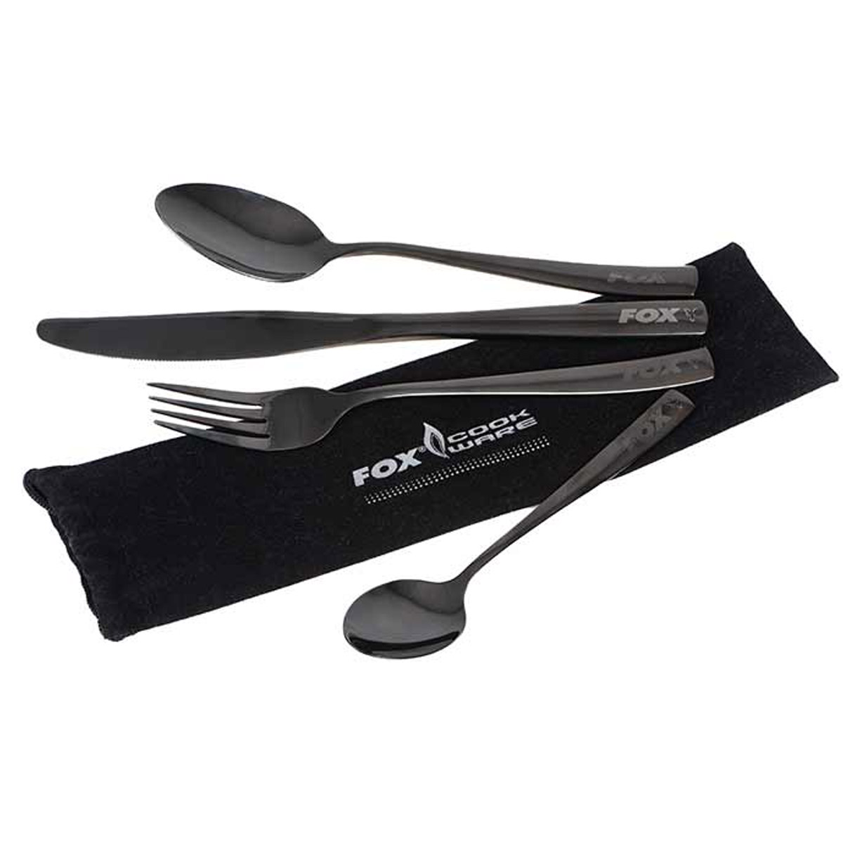 Fox Cookware Black Stainless Cutlery Set