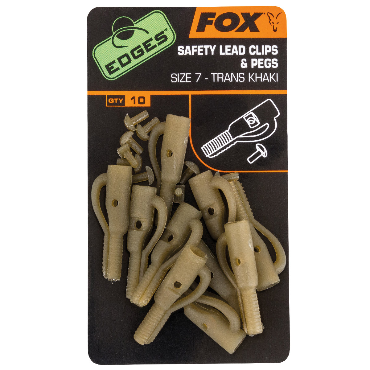 Fox EDGES™ Lead Clip + Pegs -  10