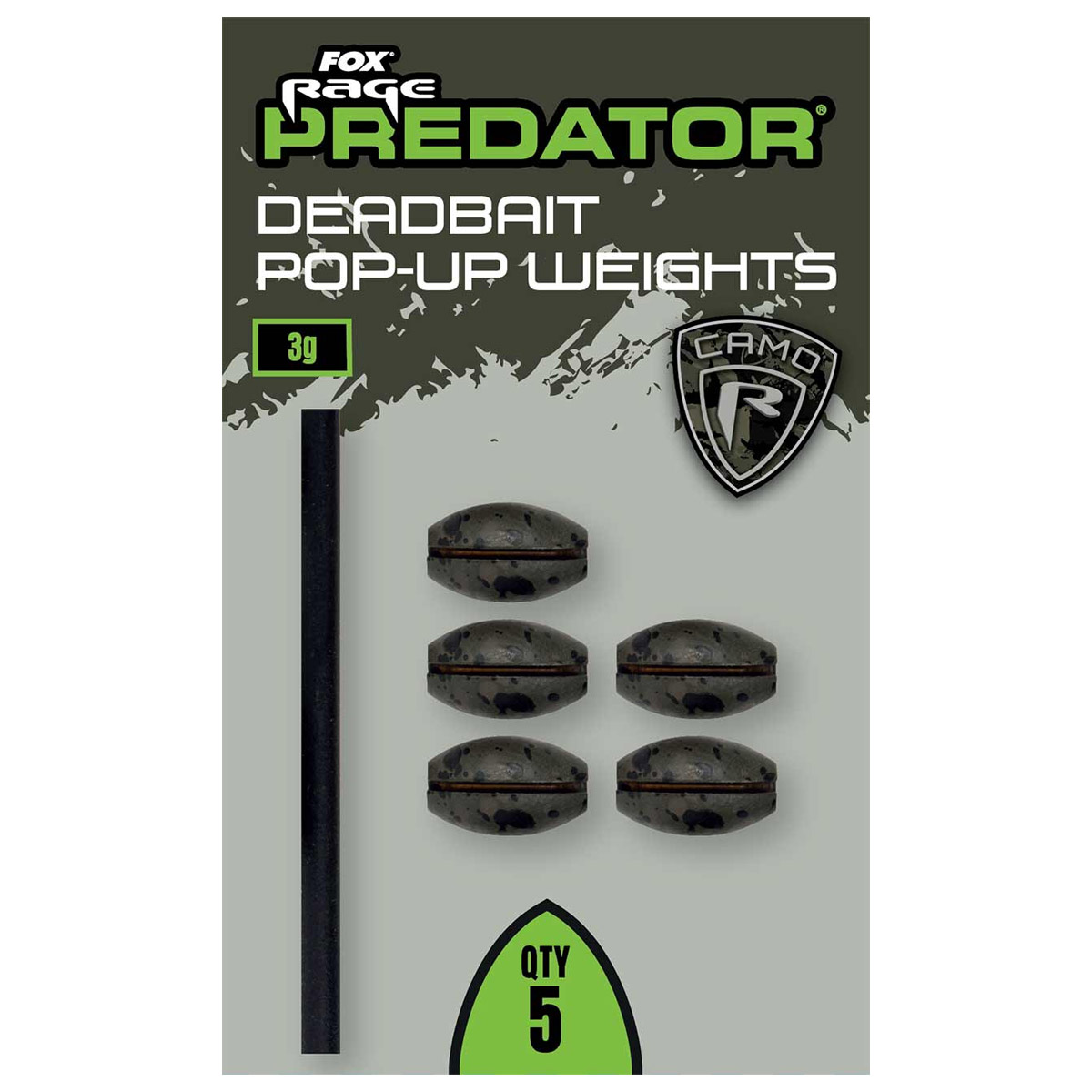 Fox Rage Predator Camo Deadbait Pop-Up Weights