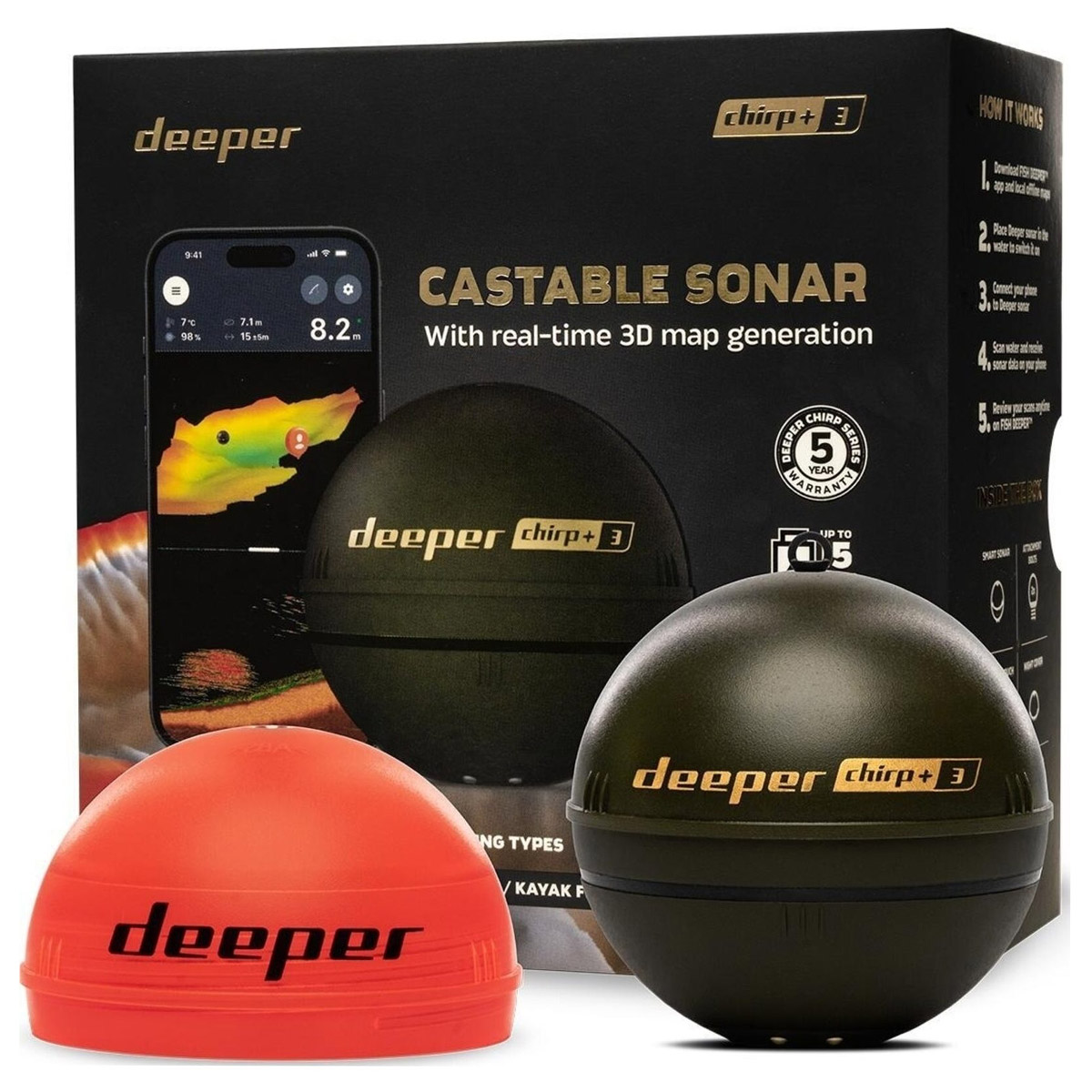 Deeper Smart Sonar Chirp+ 3  Deeper Smart Sonar Chirp+ 3
