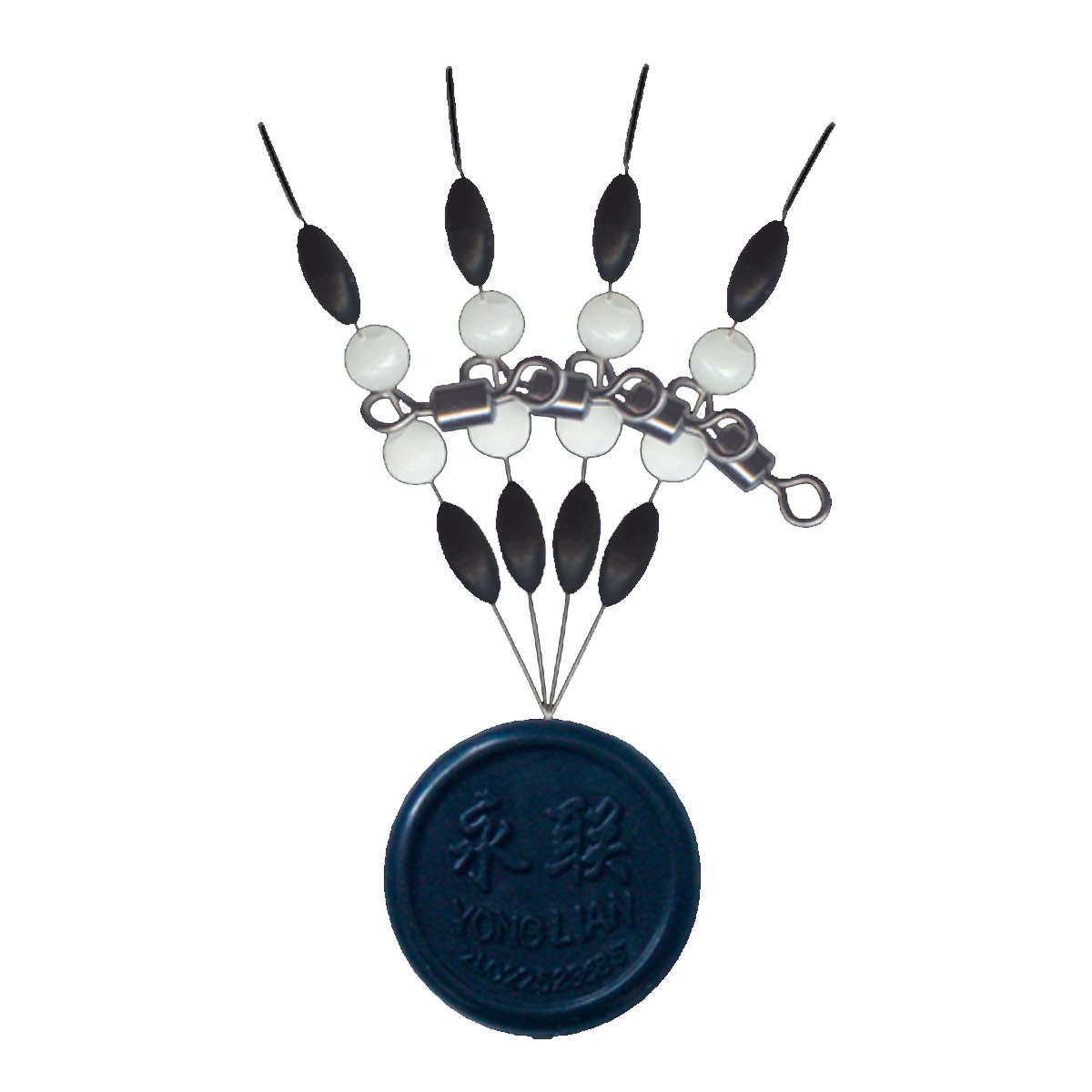 Cralusso Swivel With Pearl Beads & Rubber Stopper