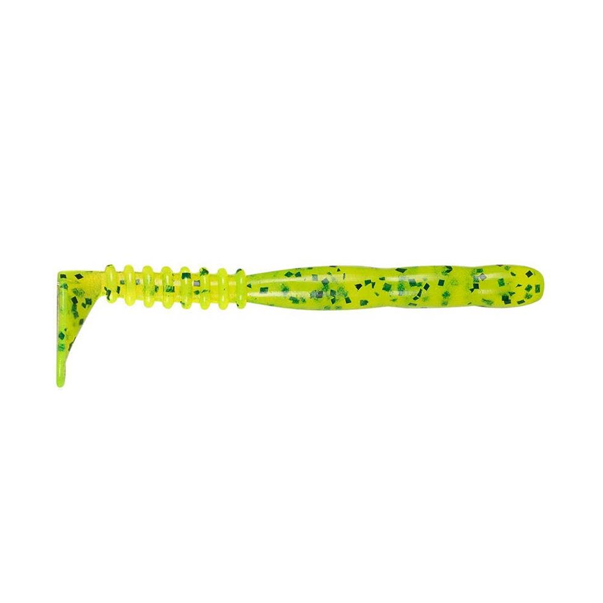 Reins Rockvibe Shad 4 Inch -  Chartreuse Pepper