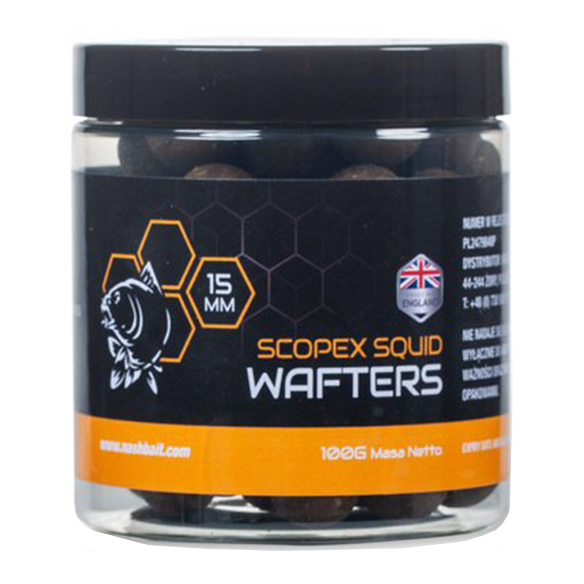 Nash Bait Scopex Squid Wafters 15 MM