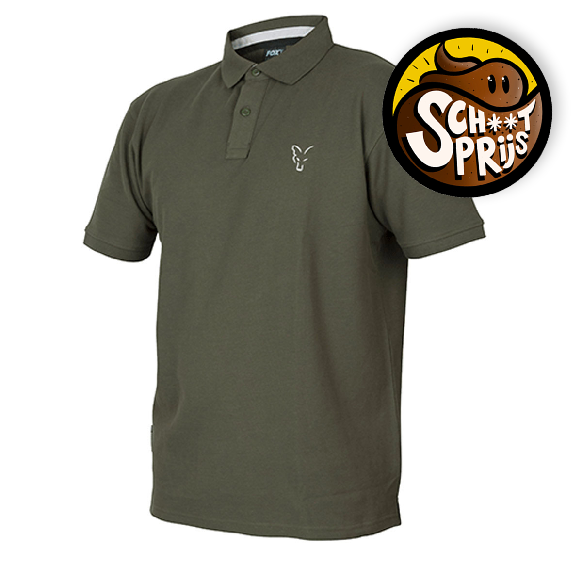 Fox Collection Green & Silver Polo Shirt 