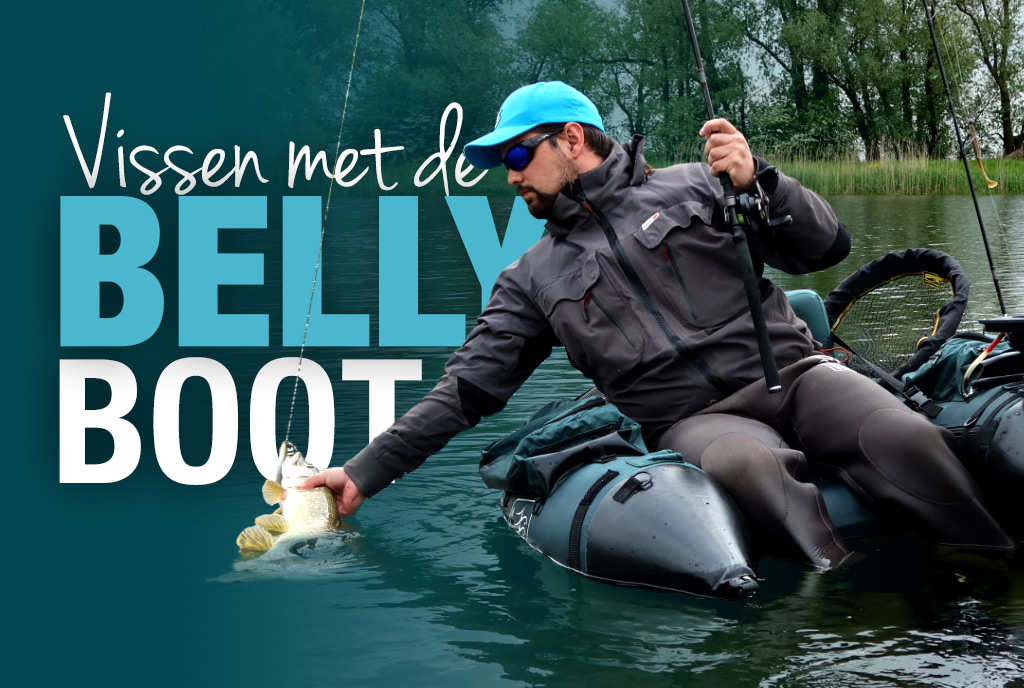 Vissen vanuit een bellyboat Vissen vanuit een bellyboat