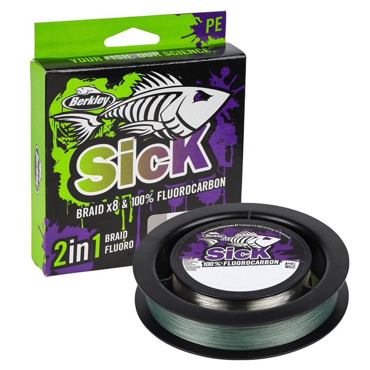 Berkley Sick Braid 150 + Fluorocarbon  Berkley Sick Braid 150 + Fluorocarbon