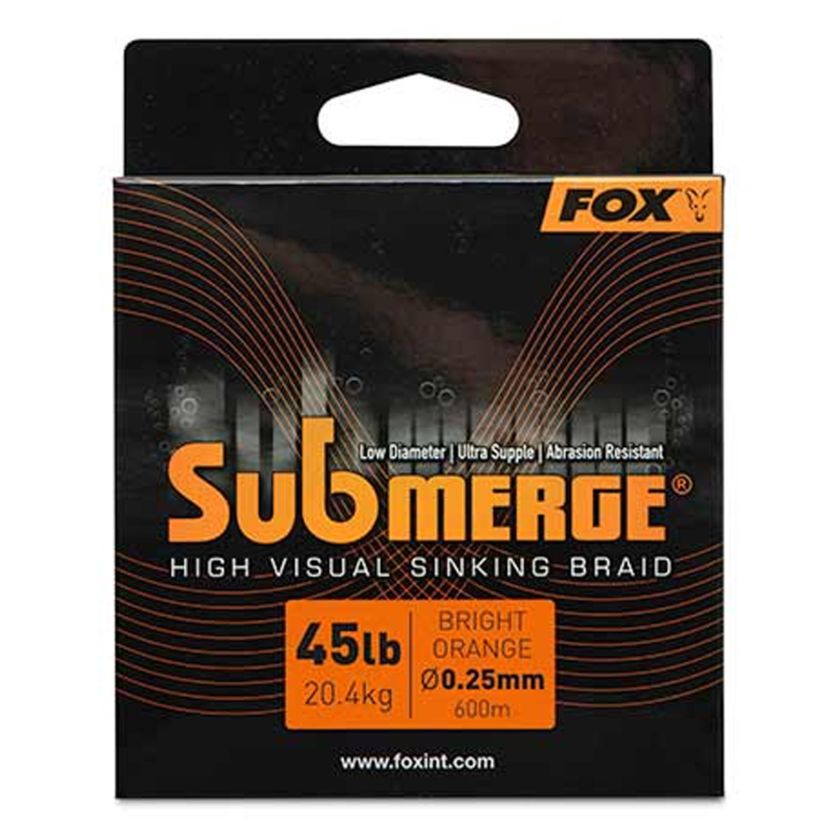 Fox Submerge Orange Sinking Braid 600 Meter