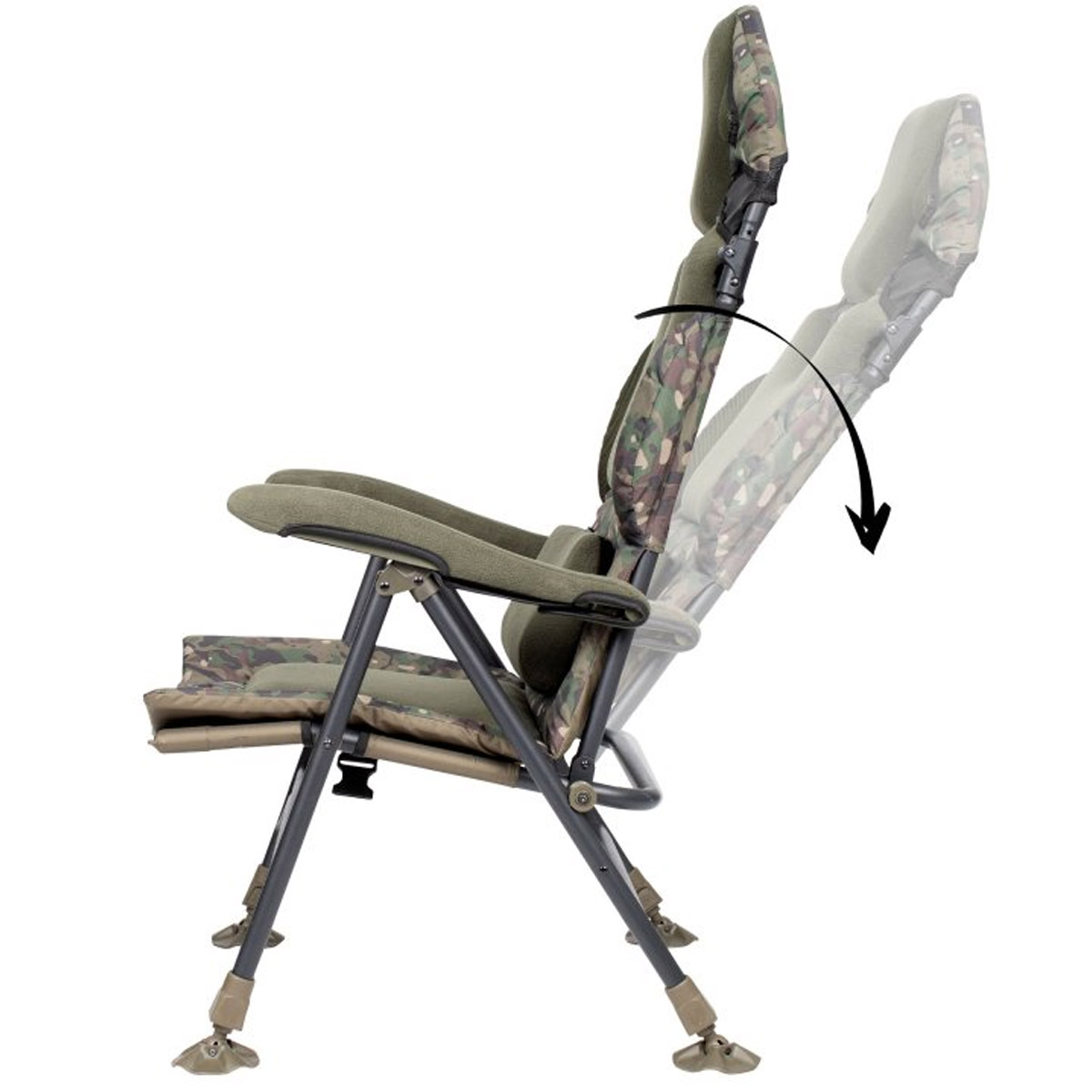 Trakker Levelite Camo Longbank Recliner Chair