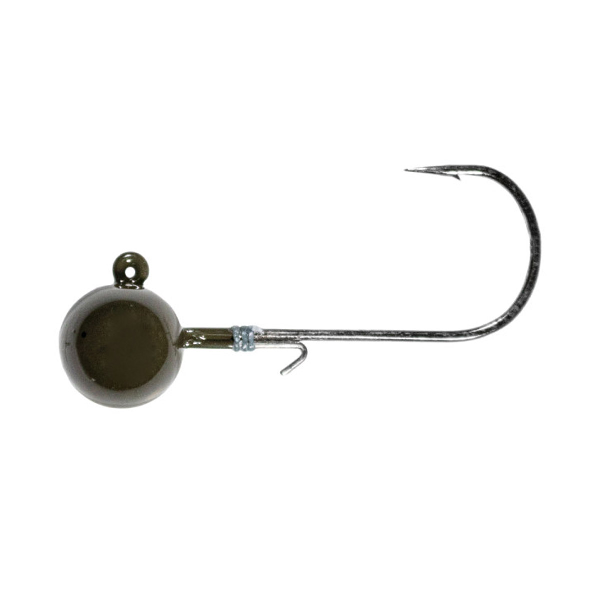 LMAB Tungsten Round Jig Green Pumpkin Size 2/0