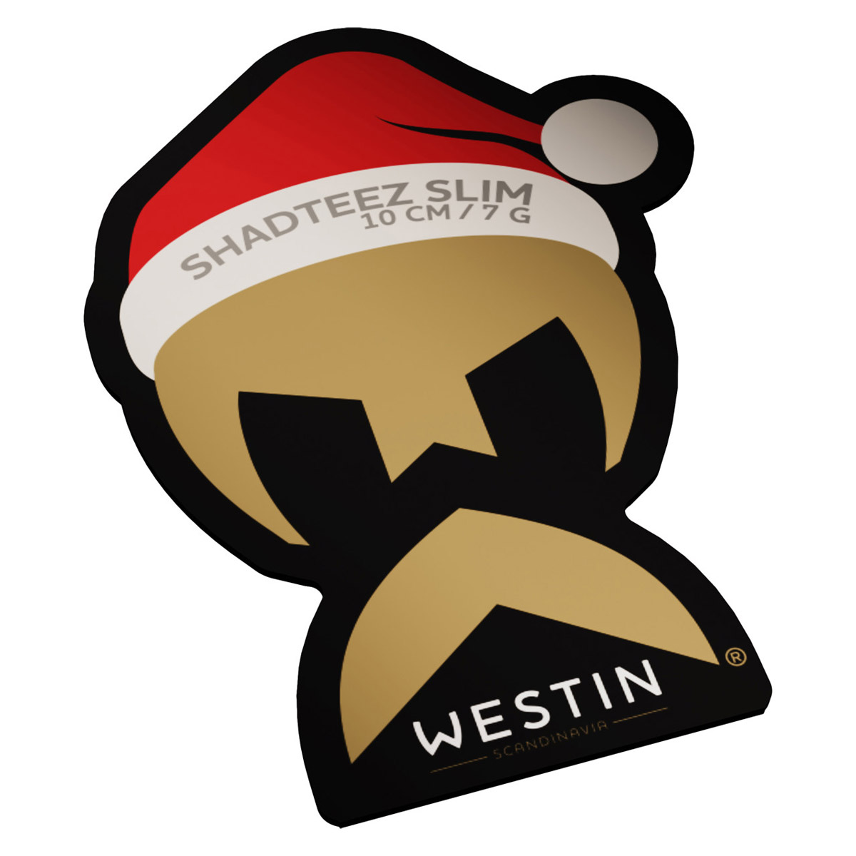 Westin ShadTeez Slim R 'N R 10 cm 7 Gram Christmas Edition