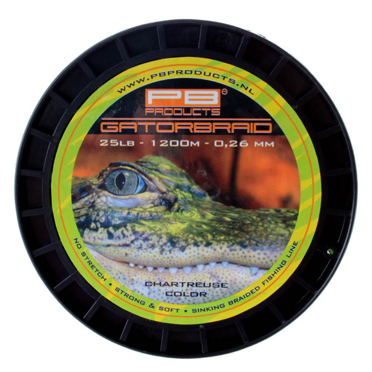 PB Products Gator Braid Chartreuse 1200 M