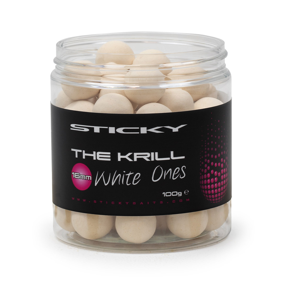 Sticky Baits The Krill White Ones pop ups -  16 mm -  14 mm -  12 mm