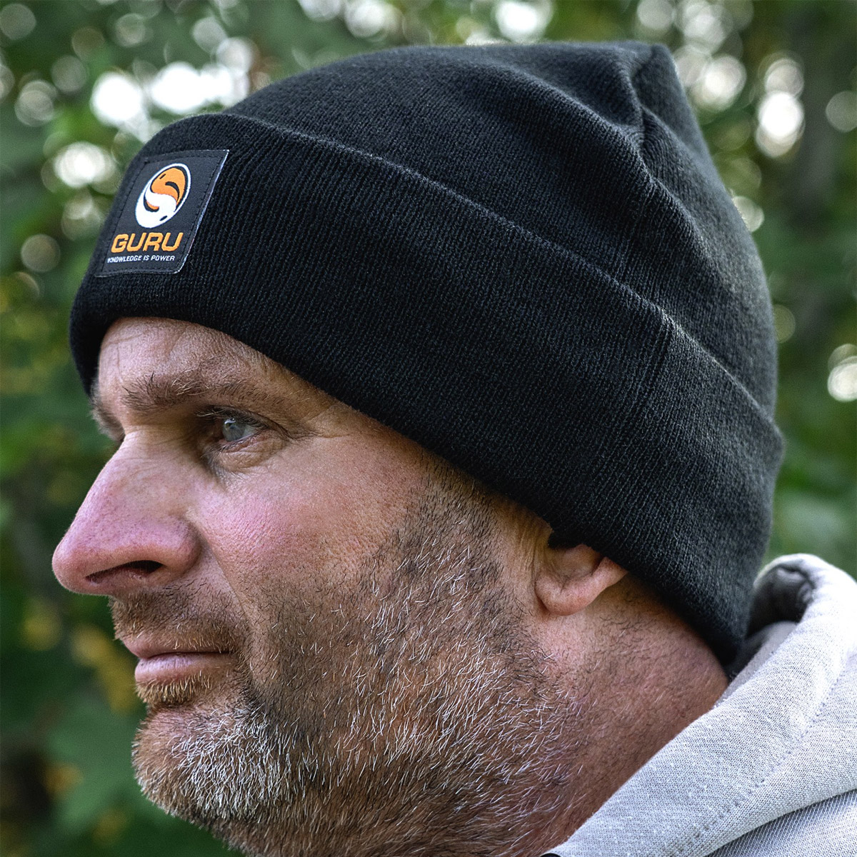 Guru Black Patch Beanie
