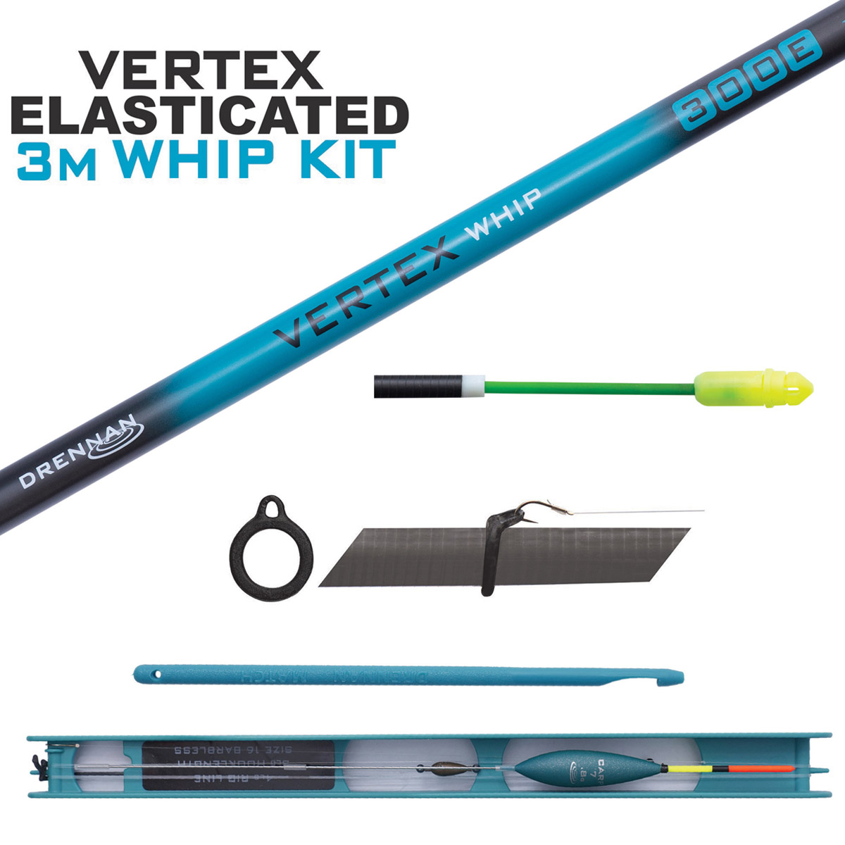 Drennan Vertex Elasticated Whip Kit Drennan Vertex Elasticated Whip Kit