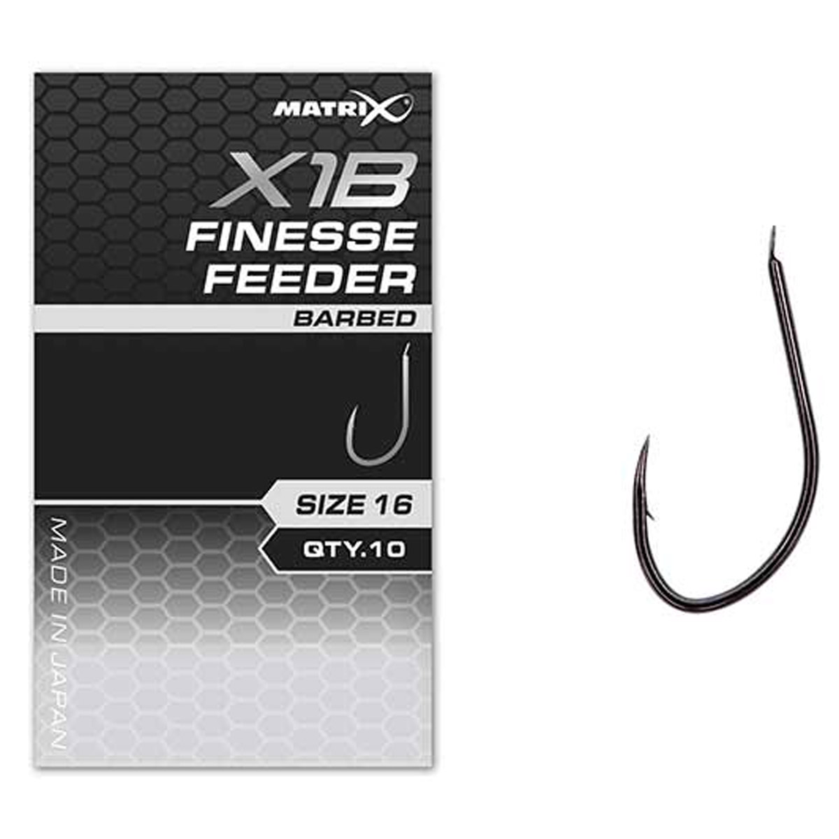 Matrix X1B Finesse Feeder Hooks - Barbed Spade