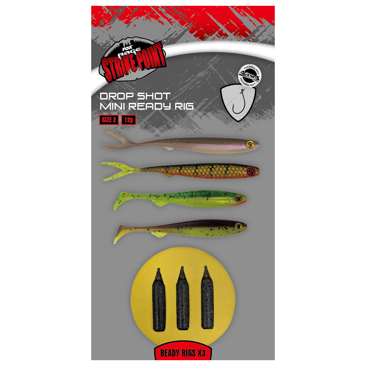 Fox Rage Drop Shot Mini Ready Rig Size 2 Fox Rage Drop Shot Mini Ready Rig Size 2