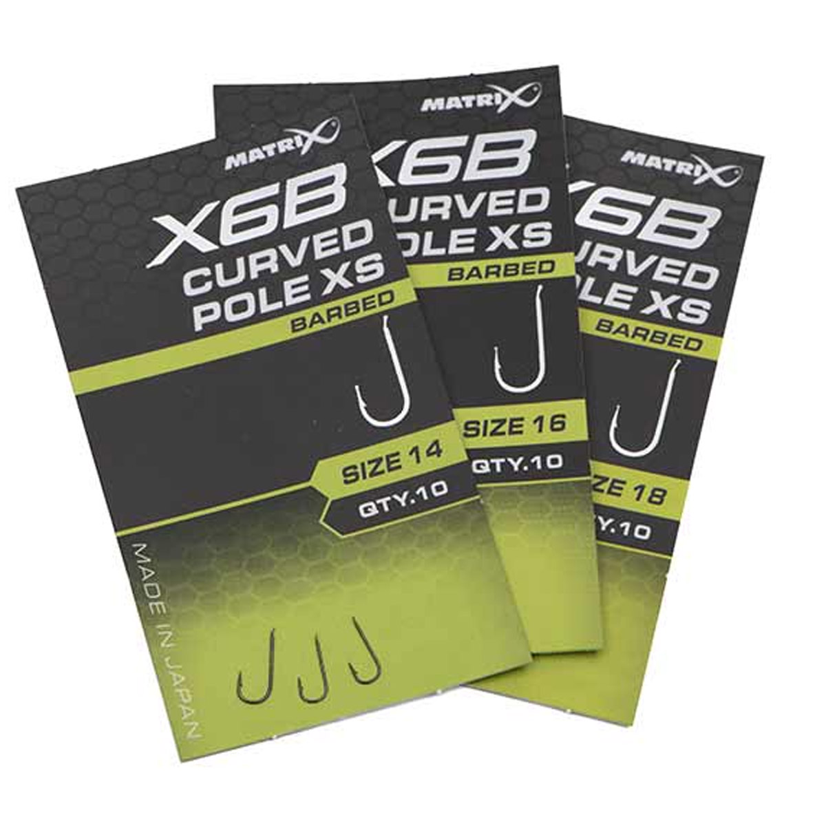 Matrix X6B Curved Pole Hooks - Barbed Spade