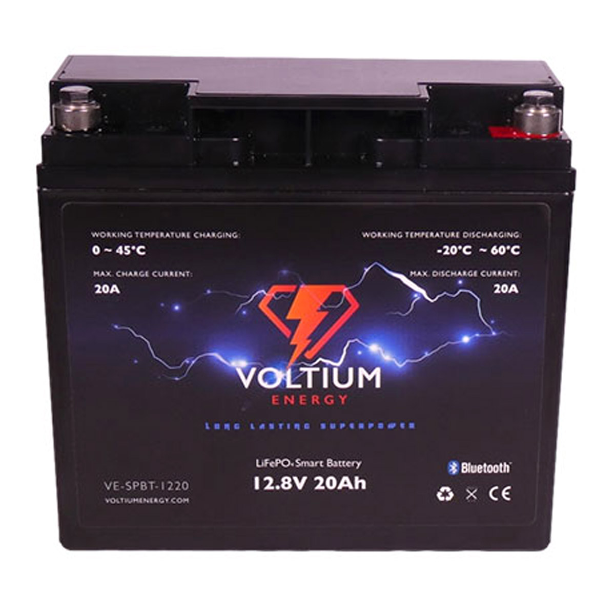 Voltium Energy®0 LifePO4 Battery 12,8V 20 Ah