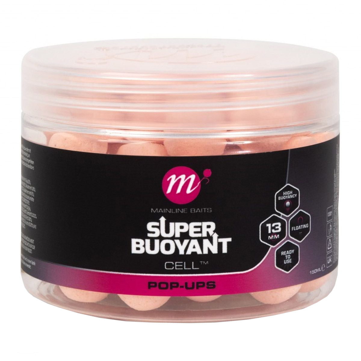 Mainline Super Buoyant Pop-Ups Pink 13 MM -  Cell