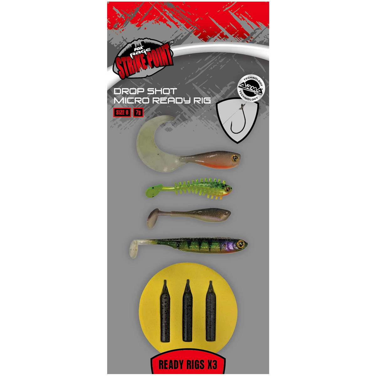 Fox Rage Drop Shot Micro Ready Rig Size 6 Fox Rage Drop Shot Micro Ready Rig Size 6